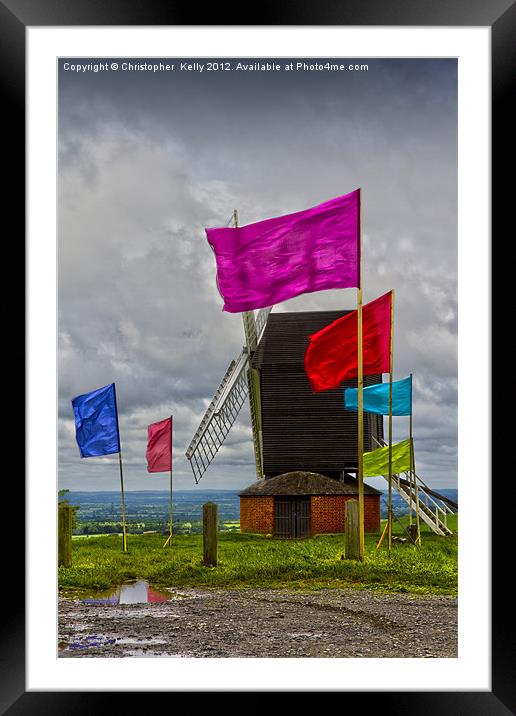The Jubillee Windmill Framed Mounted Print by Christopher Kelly