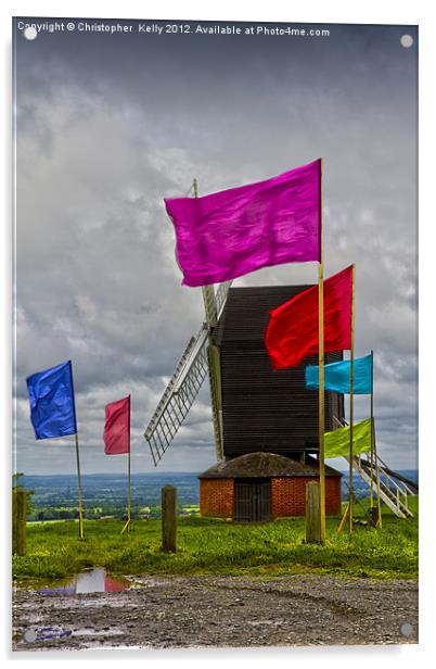 The Jubillee Windmill Acrylic by Christopher Kelly