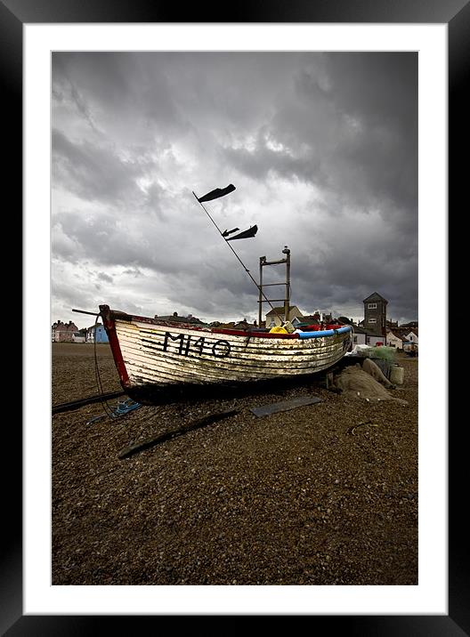 Aldeburgh Fishing Boats Framed Mounted Print by Darren Burroughs