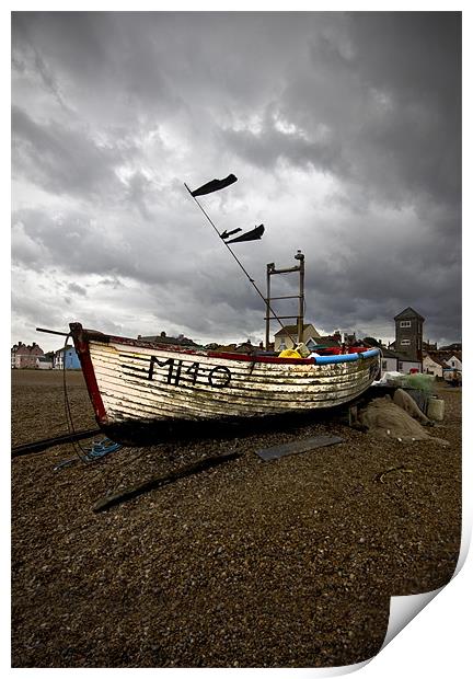 Aldeburgh Fishing Boats Print by Darren Burroughs