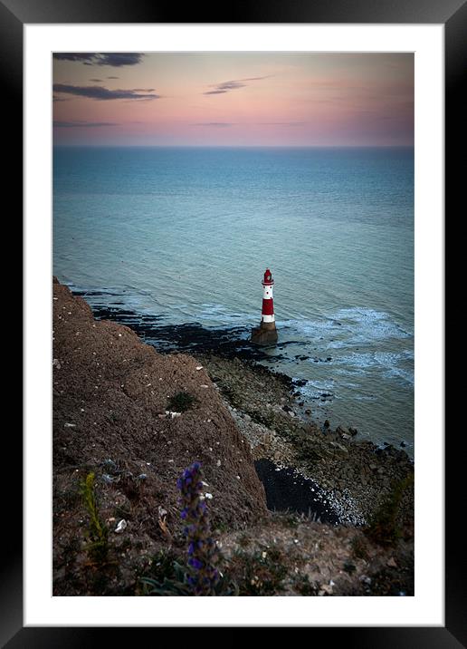 Beachy Head Sunset Framed Mounted Print by Malcolm Wood