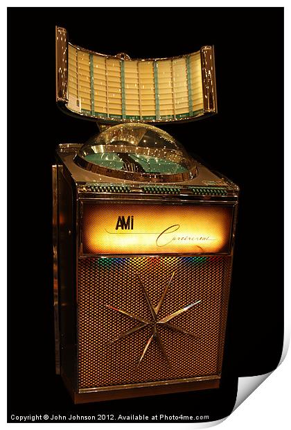 AMi Jukebox Model XJ Continental - 1961 Print by John Johnson