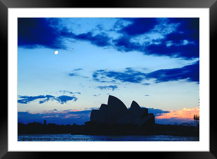 Sydney Opera House Framed Mounted Print by Johnathan  Dixon