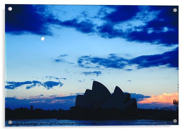 Sydney Opera House Acrylic by Johnathan  Dixon