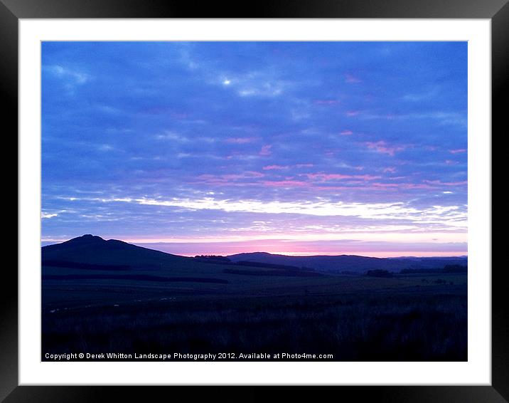 Dawn by Rubers Law, Hawick Framed Mounted Print by Derek Whitton