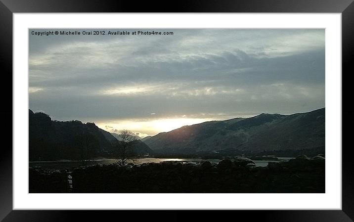 Sunrise in the Lake District Framed Mounted Print by Michelle Orai