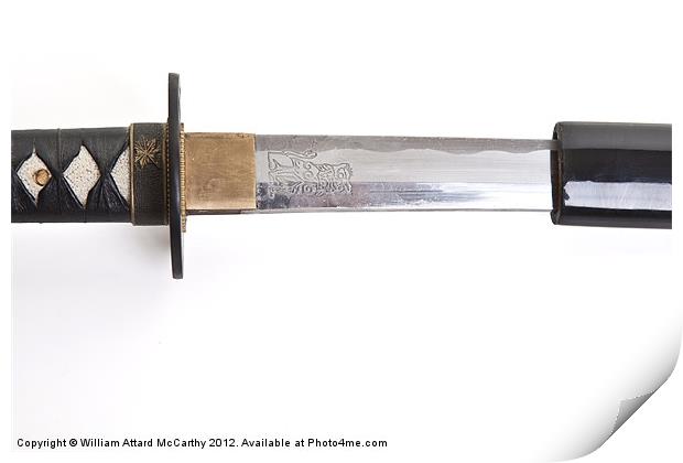 Samurai Katana Blade Print by William AttardMcCarthy