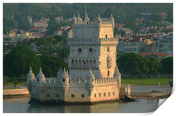 Belem Tower, Lisbon Print by Andy White