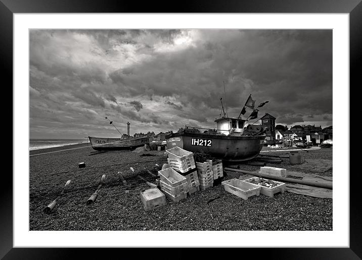 Storm Over Aldeburgh Framed Mounted Print by Darren Burroughs