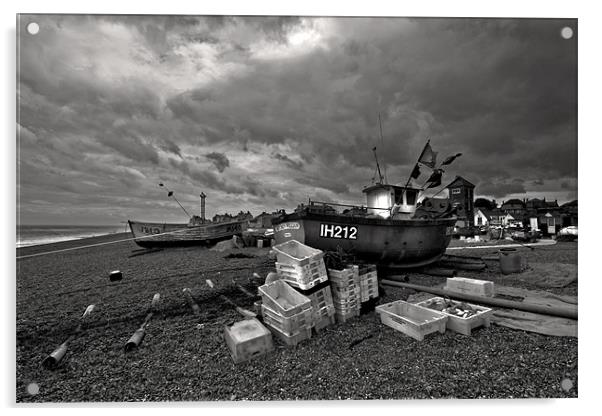 Storm Over Aldeburgh Acrylic by Darren Burroughs