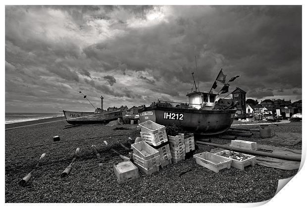 Storm Over Aldeburgh Print by Darren Burroughs