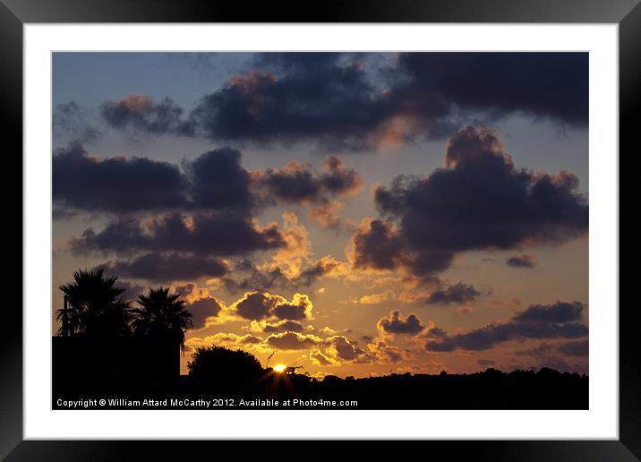 End of Day Framed Mounted Print by William AttardMcCarthy