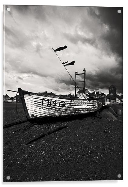 Aldeburgh Fishing Boat Acrylic by Darren Burroughs