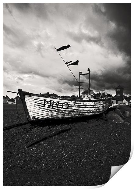 Aldeburgh Fishing Boat Print by Darren Burroughs