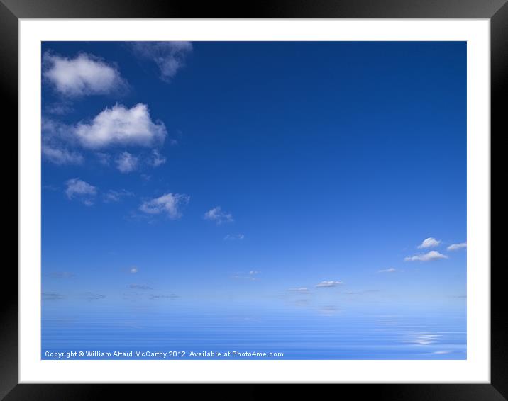 Clouds over Water Framed Mounted Print by William AttardMcCarthy