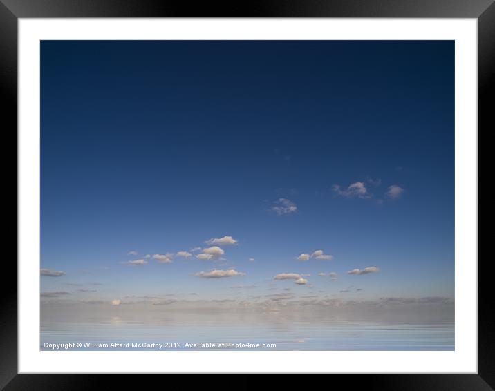 Sky and Ocean Framed Mounted Print by William AttardMcCarthy