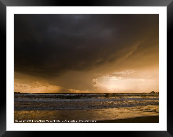 Rain over the Horizon Framed Mounted Print by William AttardMcCarthy
