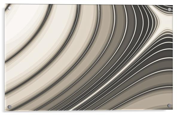 Abstract curve art Acrylic by David Pyatt