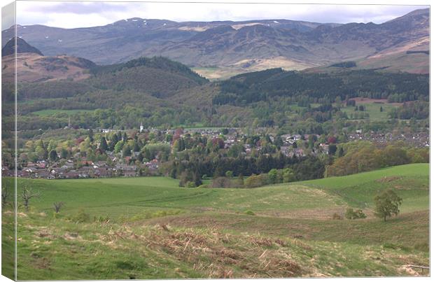 Comrie, Perthshire Canvas Print by Fiona Snedden