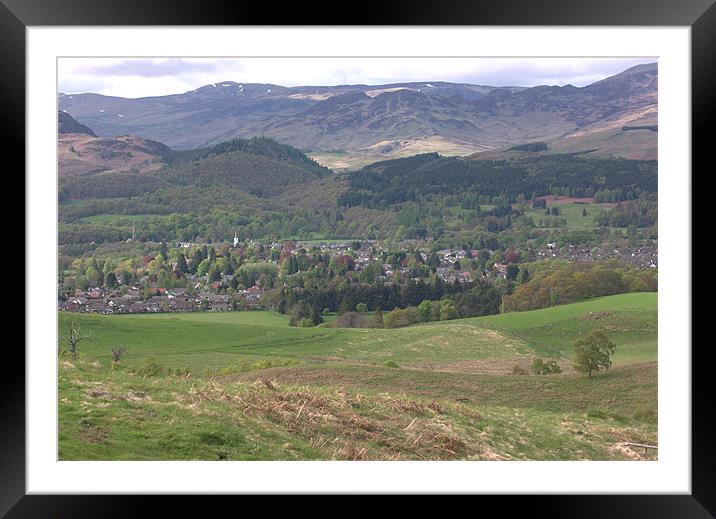 Comrie, Perthshire Framed Mounted Print by Fiona Snedden