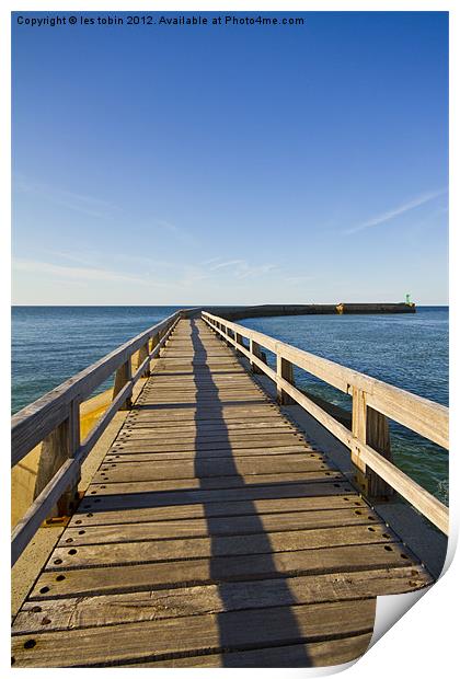 Out to Sea Print by les tobin