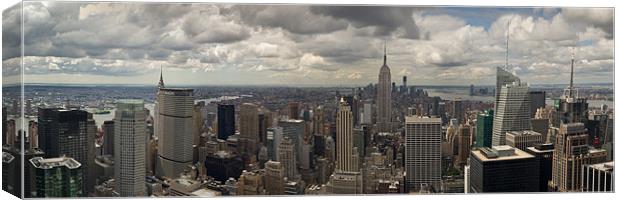 Downtown New York panorama Canvas Print by Gary Eason