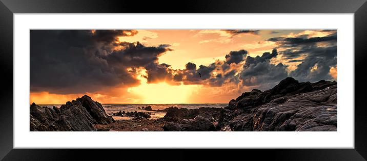 Croyde Bay Framed Mounted Print by Dave Wilkinson North Devon Ph