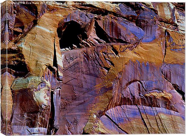 Minerals in the Rocks Canvas Print by Eva Kato