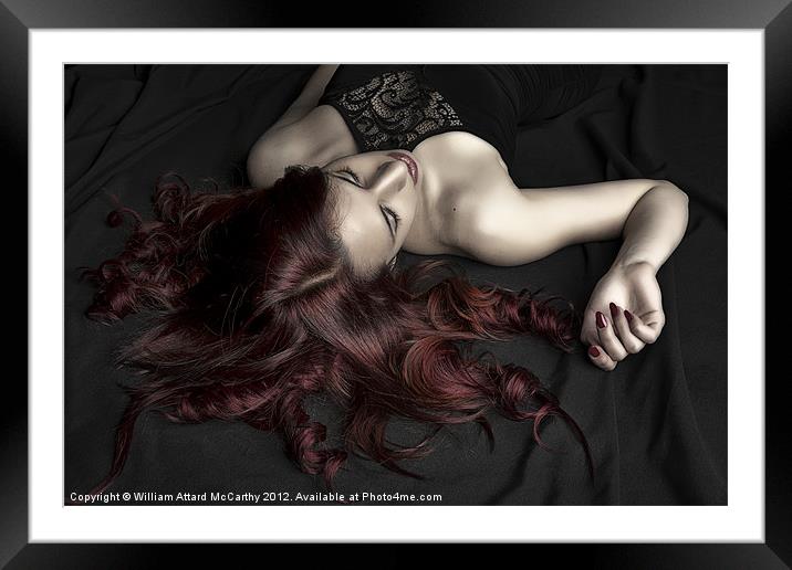 Red Head Framed Mounted Print by William AttardMcCarthy