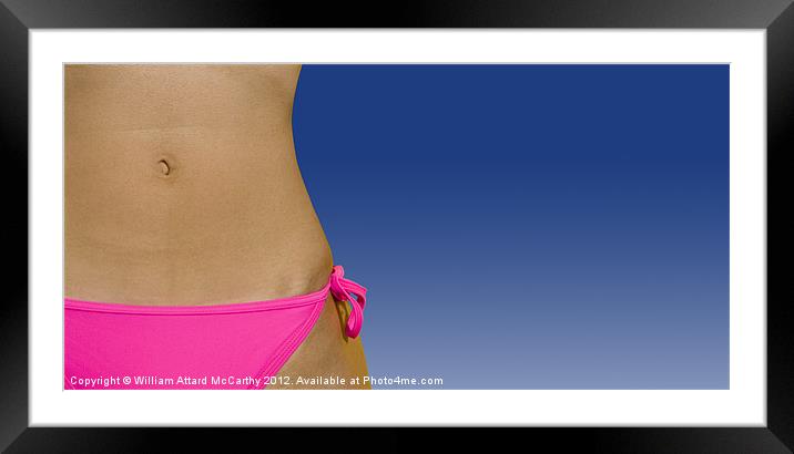 Navel and Thong Framed Mounted Print by William AttardMcCarthy