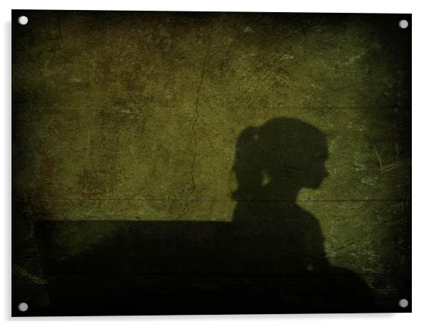 girl in the shadows Acrylic by Heather Newton