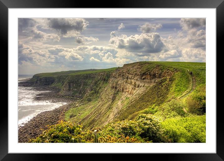 On the Cleveland Way Framed Mounted Print by Tom Gomez
