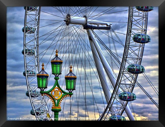 Lamps And The Eye Framed Print by Colin Williams Photography
