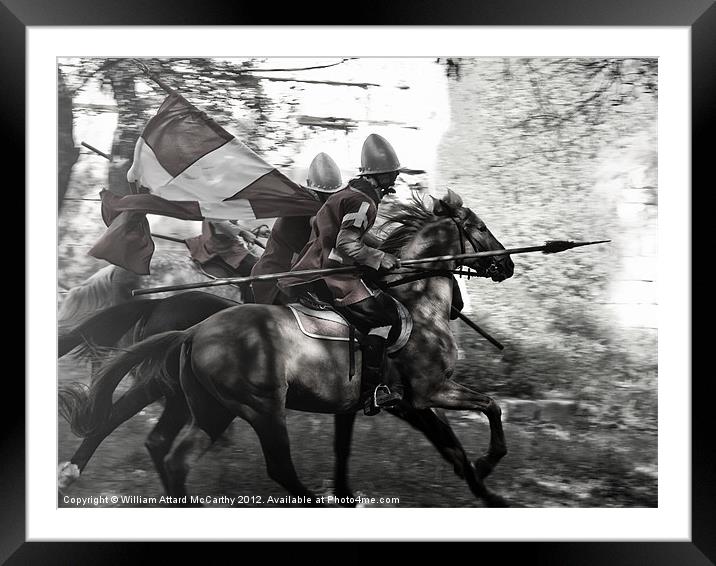 Knights of Malta on Horseback Framed Mounted Print by William AttardMcCarthy