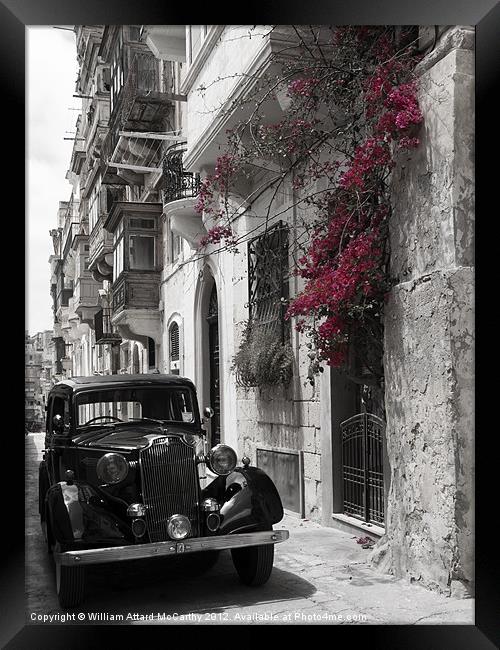 Valletta 1939 Framed Print by William AttardMcCarthy
