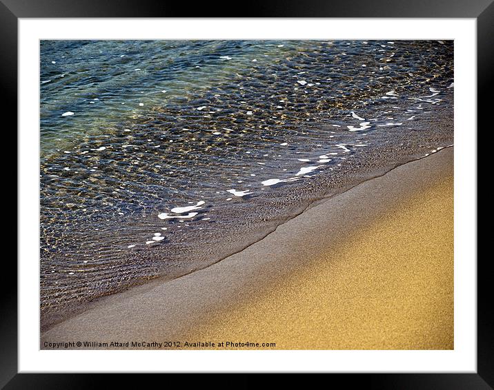 Tropical Beach Detail Framed Mounted Print by William AttardMcCarthy