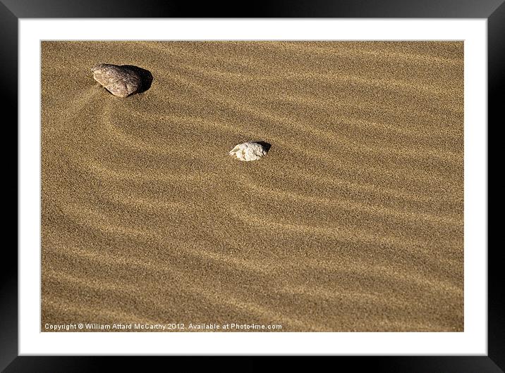 Sand and Stones Framed Mounted Print by William AttardMcCarthy