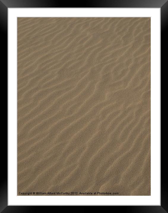 Sand Texture Framed Mounted Print by William AttardMcCarthy