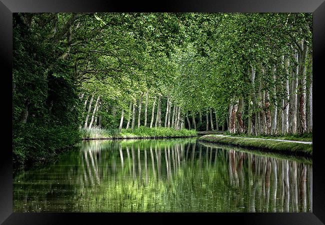 Canal du Midi Framed Print by Keith Barker