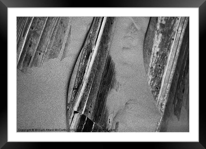 Wood & Sand Framed Mounted Print by William AttardMcCarthy