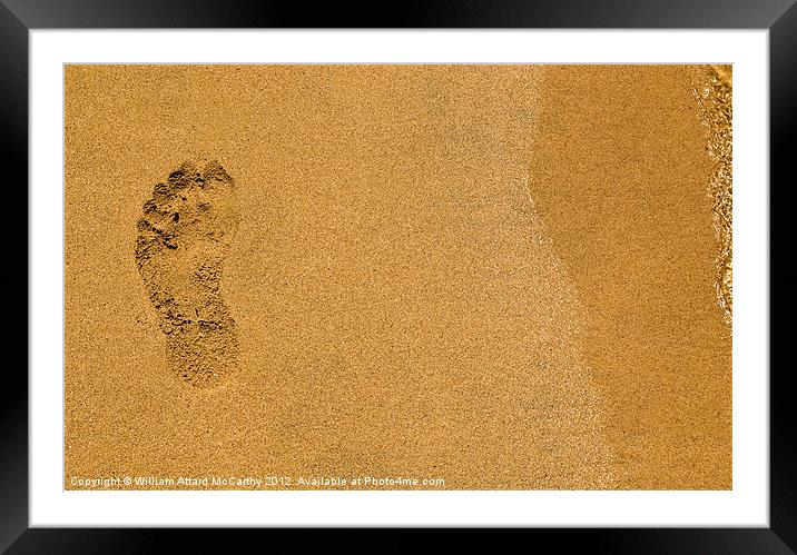 Sandprint Framed Mounted Print by William AttardMcCarthy