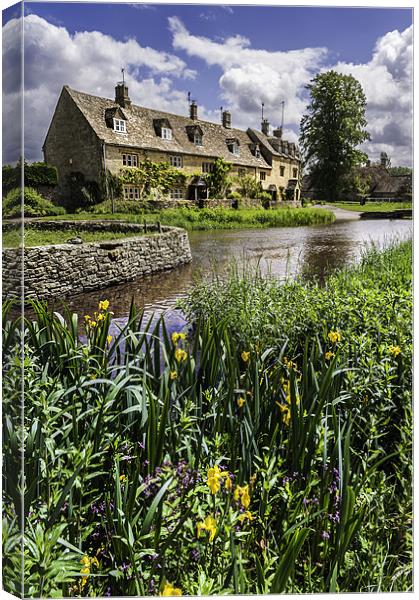 Cottages at Lower Slaughter Canvas Print by Stephen Mole