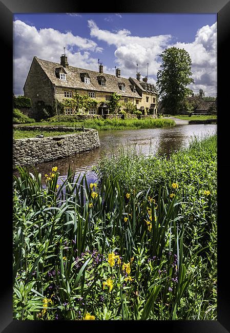 Cottages at Lower Slaughter Framed Print by Stephen Mole
