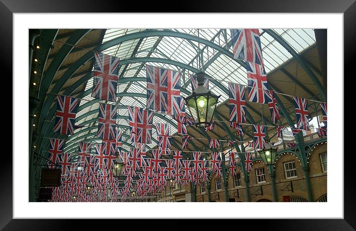 Covent Garden over the Jubilee Framed Mounted Print by Ben Robinson