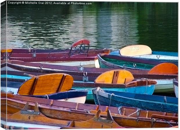 Boats, Boats and More Boats Canvas Print by Michelle Orai