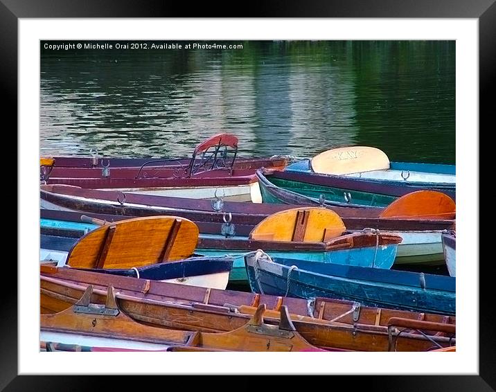 Boats, Boats and More Boats Framed Mounted Print by Michelle Orai