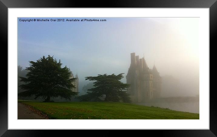 Castle in the Mist Framed Mounted Print by Michelle Orai