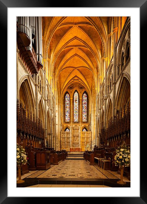 Truro Cathedral Framed Mounted Print by Thomas Schaeffer