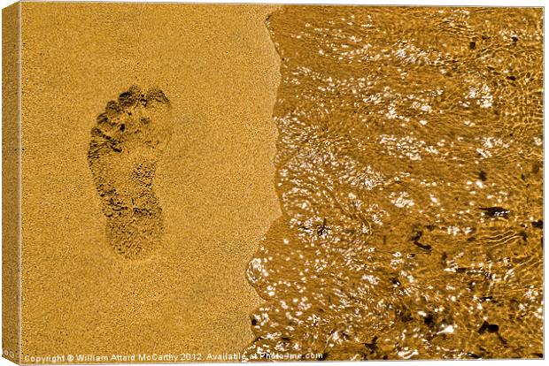 Sandprint Canvas Print by William AttardMcCarthy