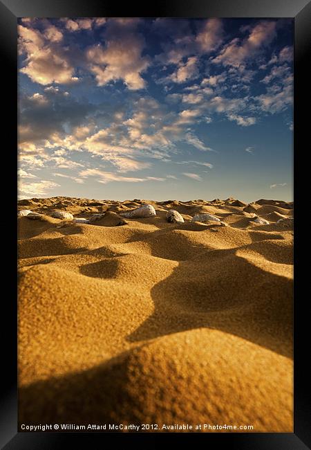 Sands of Kherka Framed Print by William AttardMcCarthy